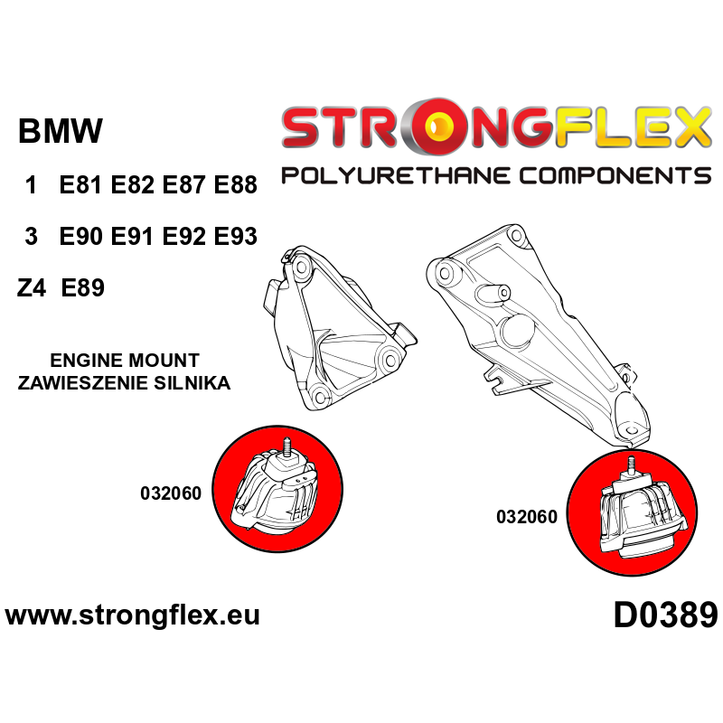 Engine mount E90 E81 E84 E89  032060B