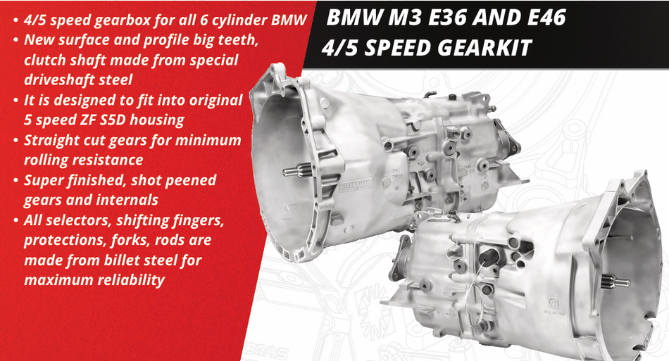 BMW M3 E36/E46 Gearkit 4-5 Speed