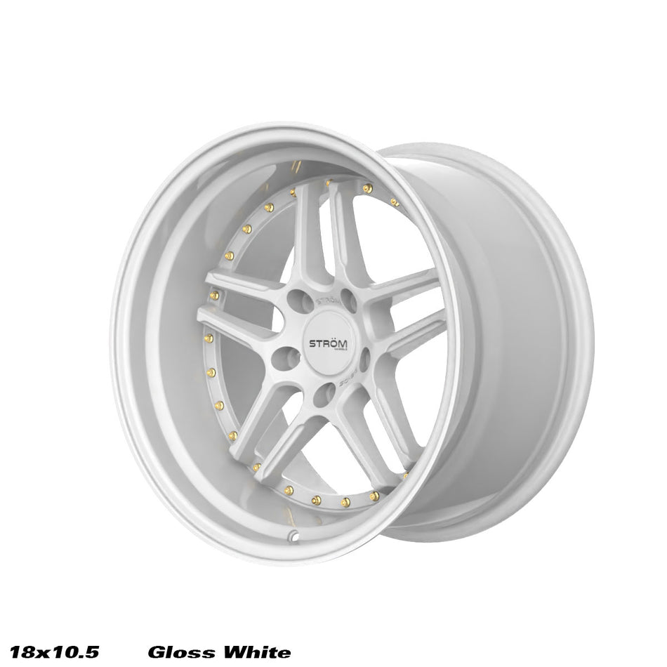DS-05 Alloy Wheel – 18x10.5 ET10 5x114.3 CB73.1 Full Gloss White