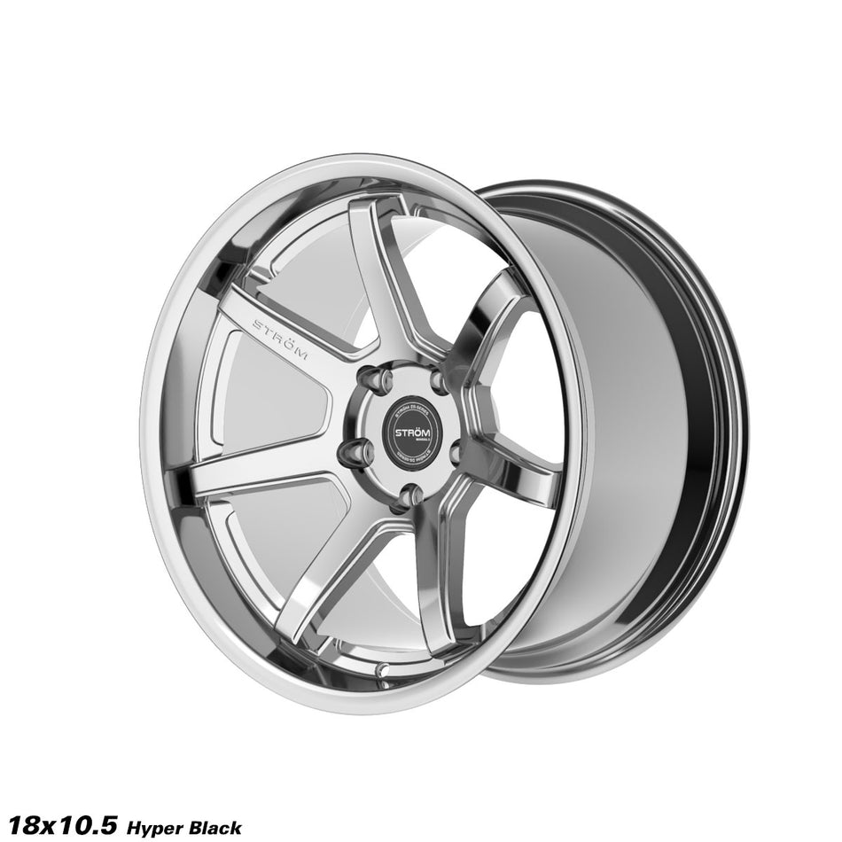 DS-15 Alloy Wheel – 18x10.5 ET8 5x120 CB72.6 Light Hyper Black