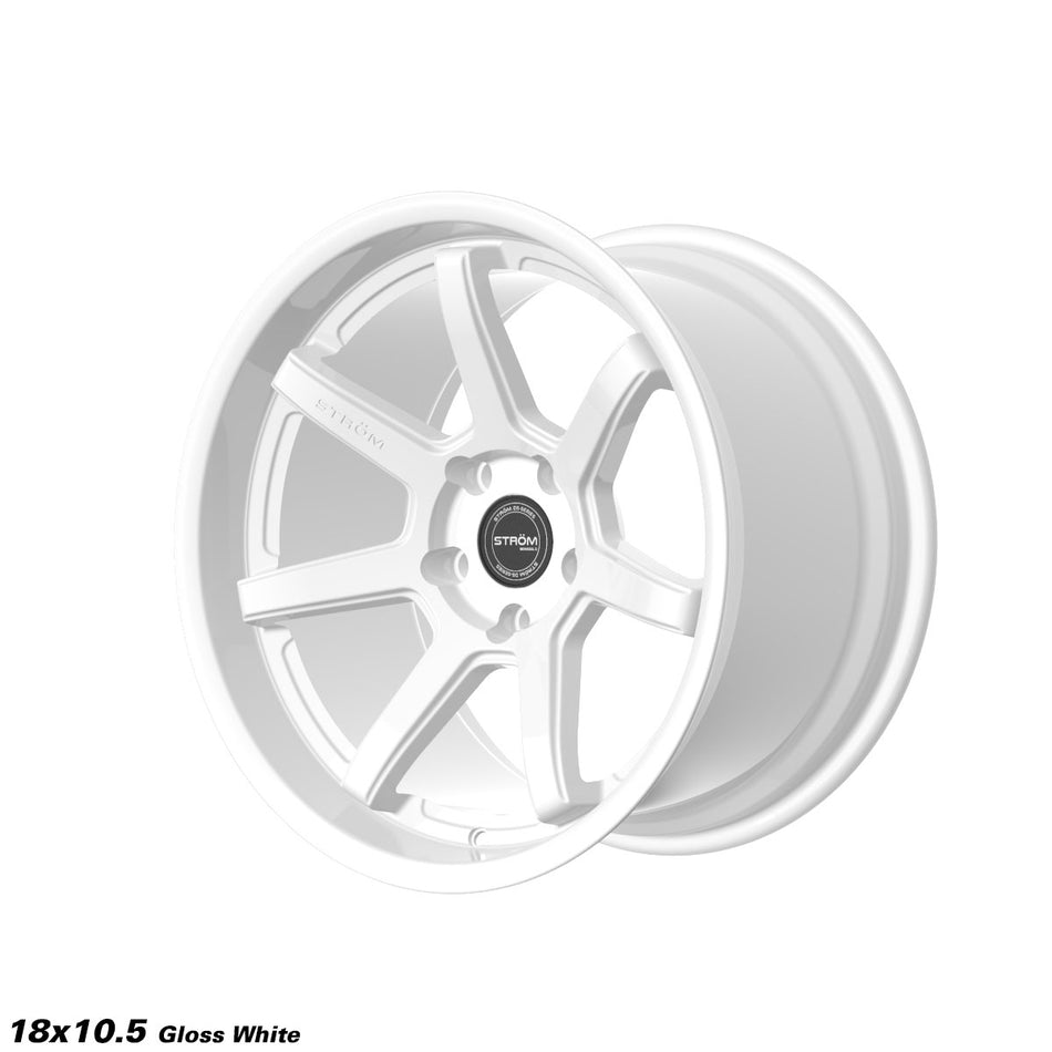 DS-15 Alloy Wheel – 18x10.5 ET8 5x120 CB72.6 Full Gloss White