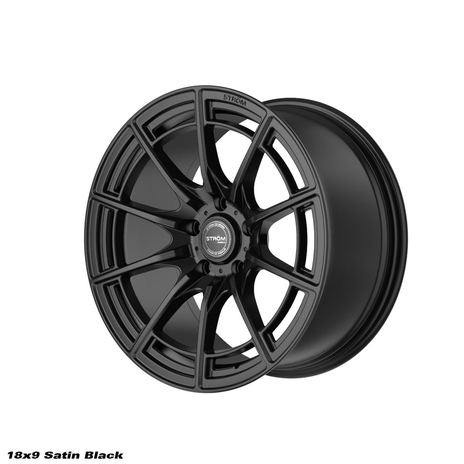 DS-F55 Alloy Wheel 18x9 ET30 5x114.3 CB73.1 Full Satin Black