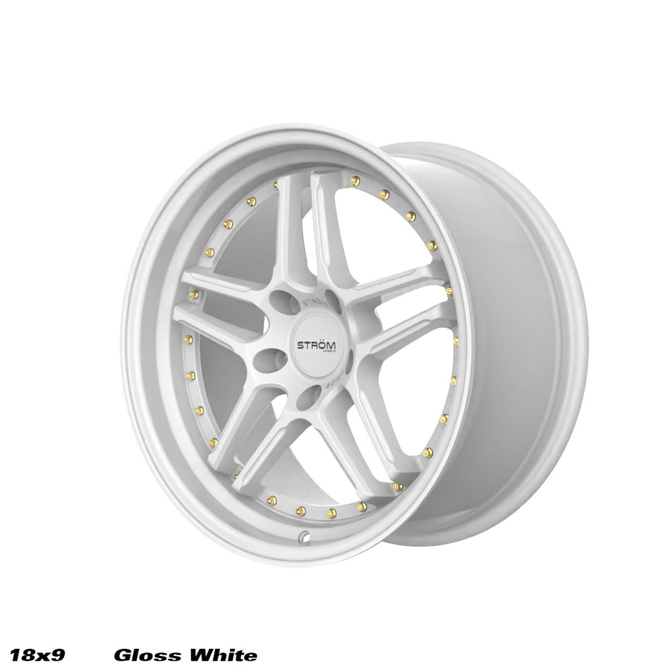 DS-05 Alloy Wheel – 18x9 ET33 5x114.3 CB73.1 Full Gloss White