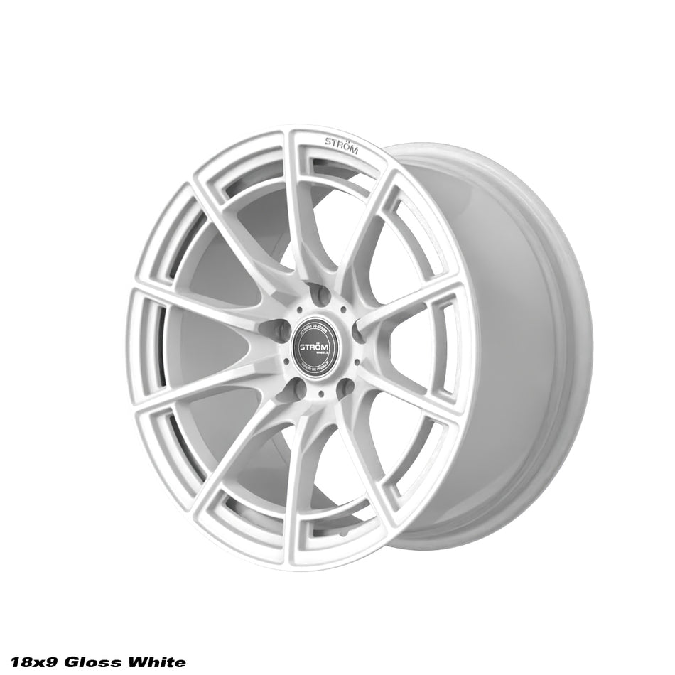 DS-F55 Alloy Wheel 18x9 ET30 5x114.3 CB73.1 Full Gloss White