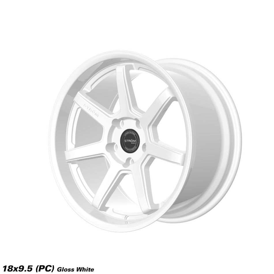 DS-15 Alloy Wheel – 18x9.5 ET25 5x120 CB72.6 Full Gloss White