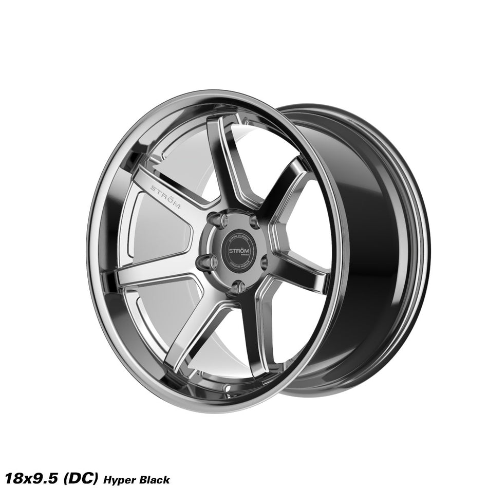 DS-15 Alloy Wheel – 18x9.5 ET8 5x120 CB72.6 Light Hyper Black