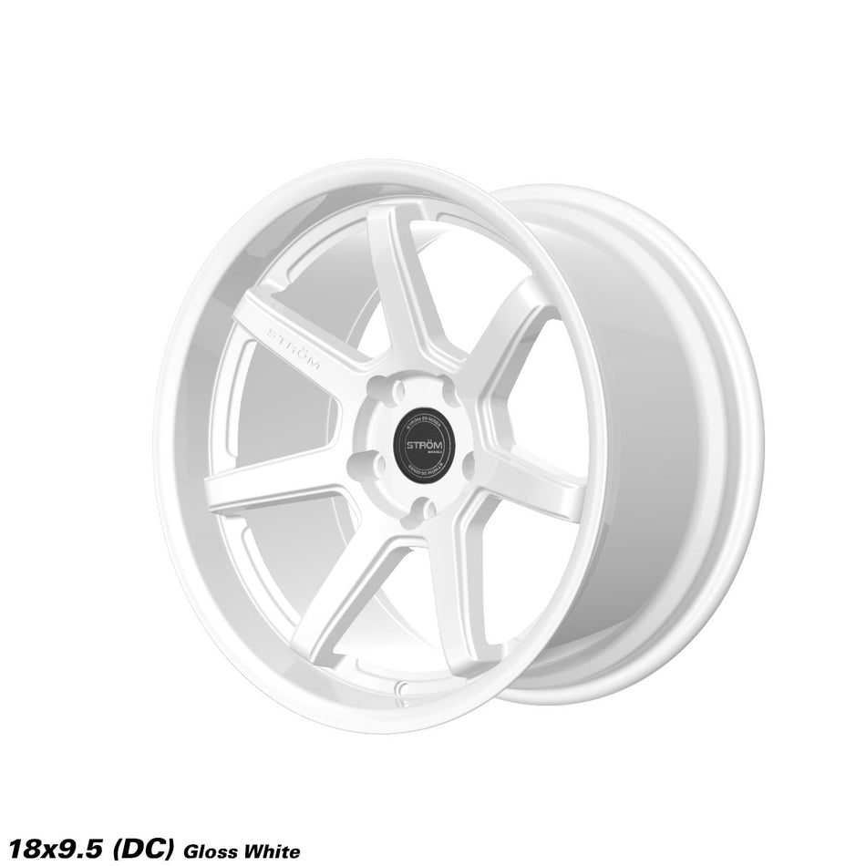 DS-15 Alloy Wheel – 18x9.5 ET8 5x120 CB72.6 Full Gloss White