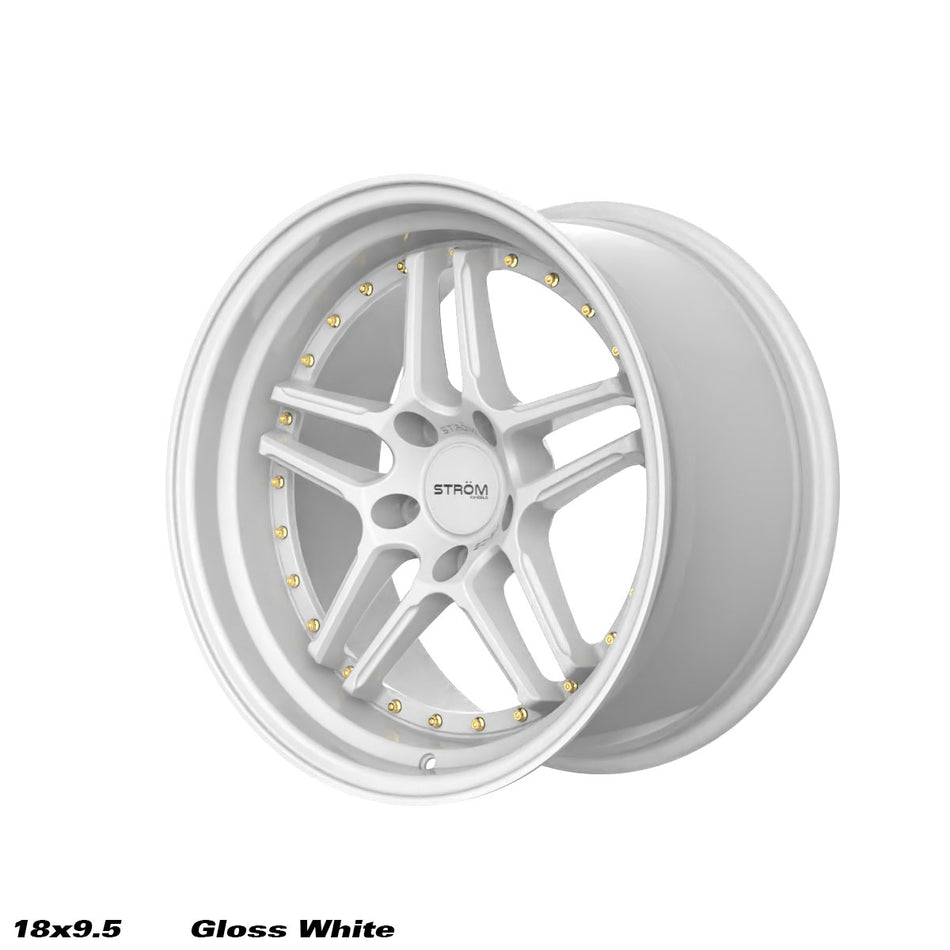DS-05 Alloy Wheel – 18x9.5 ET15 5x114.3 CB73.1 Full Gloss White