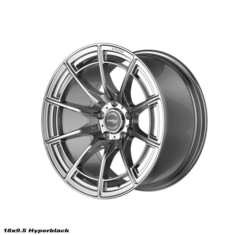 DS-F55 Alloy Wheel 18x9.5 ET10 5x114.3 CB73.1 Light Hyper Black
