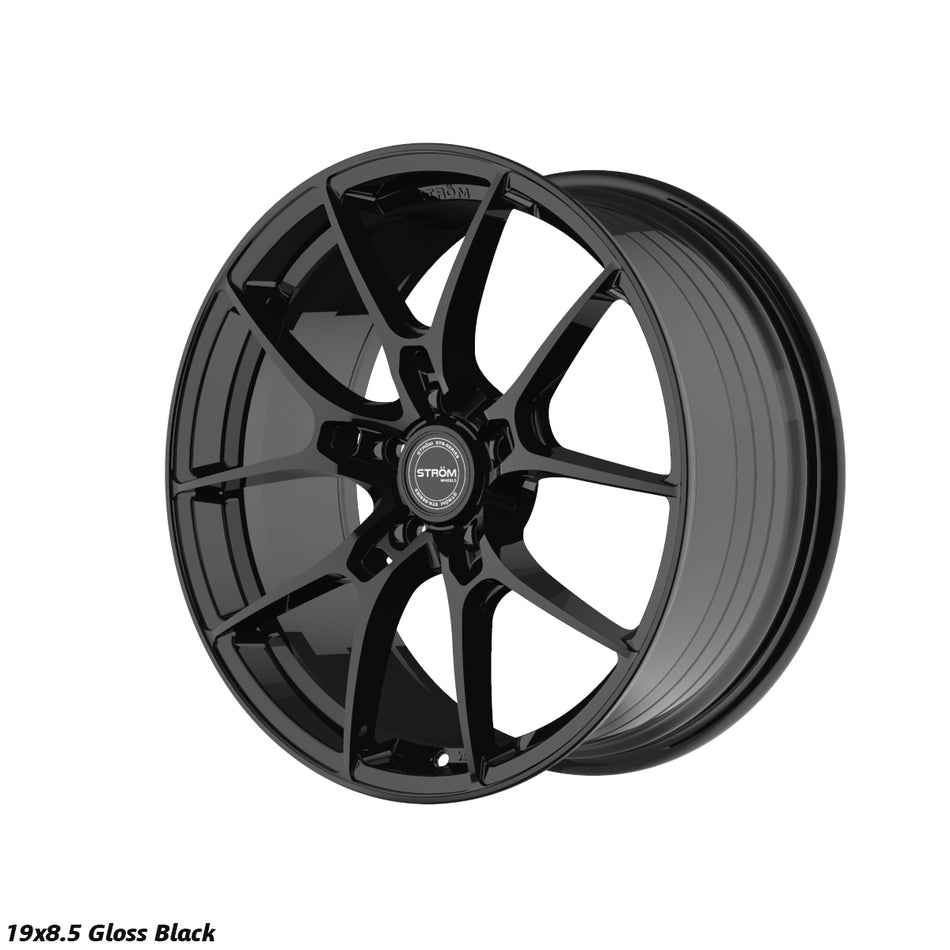 STR-F1 Alloy Wheel – 19x8.5 ET28 5x112 CB66.6 Gloss Black