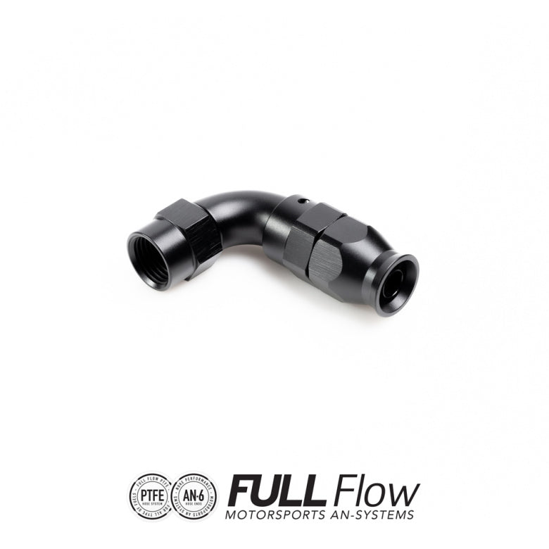 Nuke Performance Full Flow PTFE Hose End Fitting 90 Degree AN-6