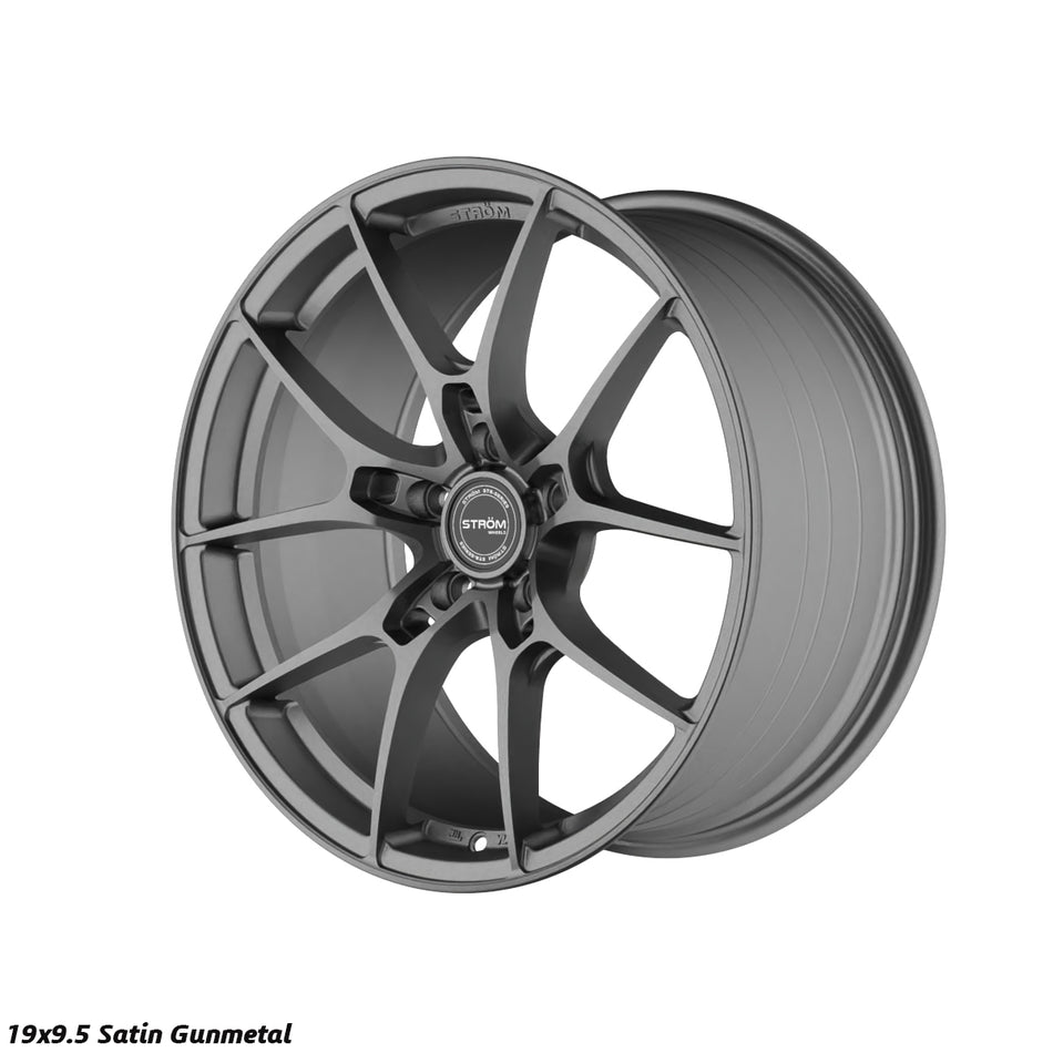 STR-F1 Alloy Wheel – 19x9.5 ET45 5x120 CB72.6 Satin Gun Metal