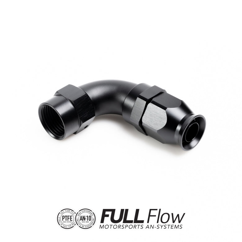 Nuke Performance Full Flow PTFE Hose End Fitting 90 Degree AN-10