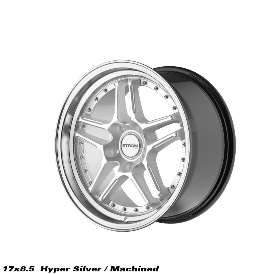 DS-05 Alloy Wheel – 17x8.5 ET30 5x120 CB72.6 Hyper Silver / Polished Dish