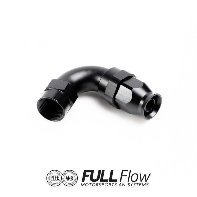 Nuke Performance Full Flow PTFE Hose End Fitting 120 Degree AN-8