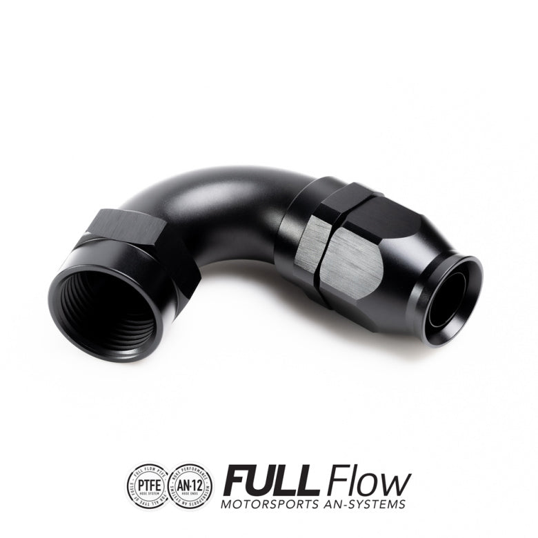 Nuke Performance Full Flow PTFE Hose End Fitting 120 Degree AN-12