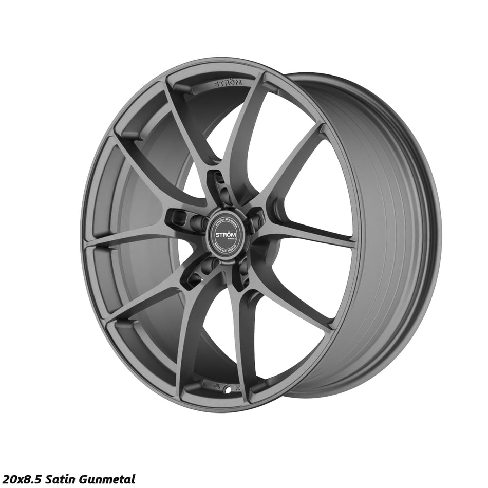 STR-F1 Alloy Wheel – 20x8.5 ET25 5x112 CB66.6 Satin Gun Metal