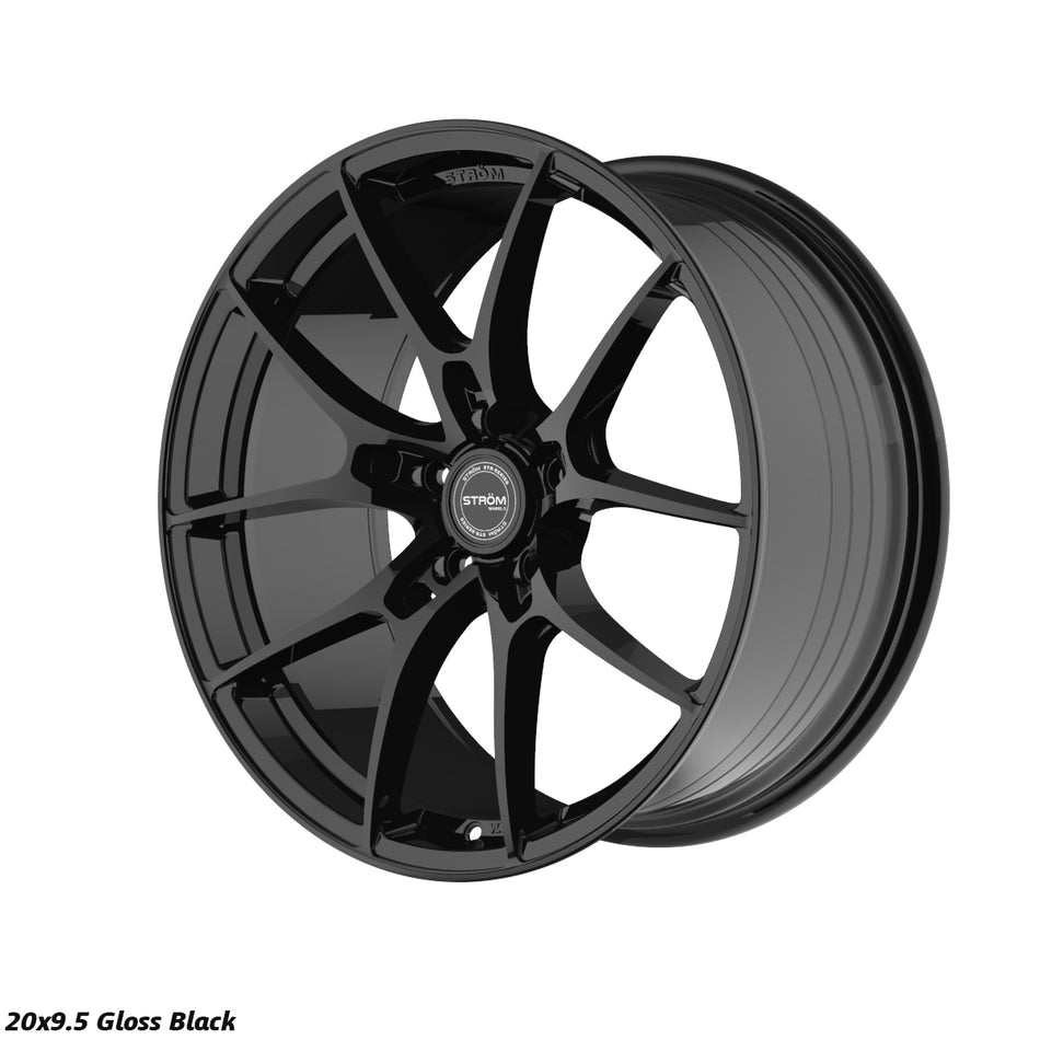 STR-F1 Alloy Wheel – 20x9.5 ET38 5x112 CB66.6 Gloss Black