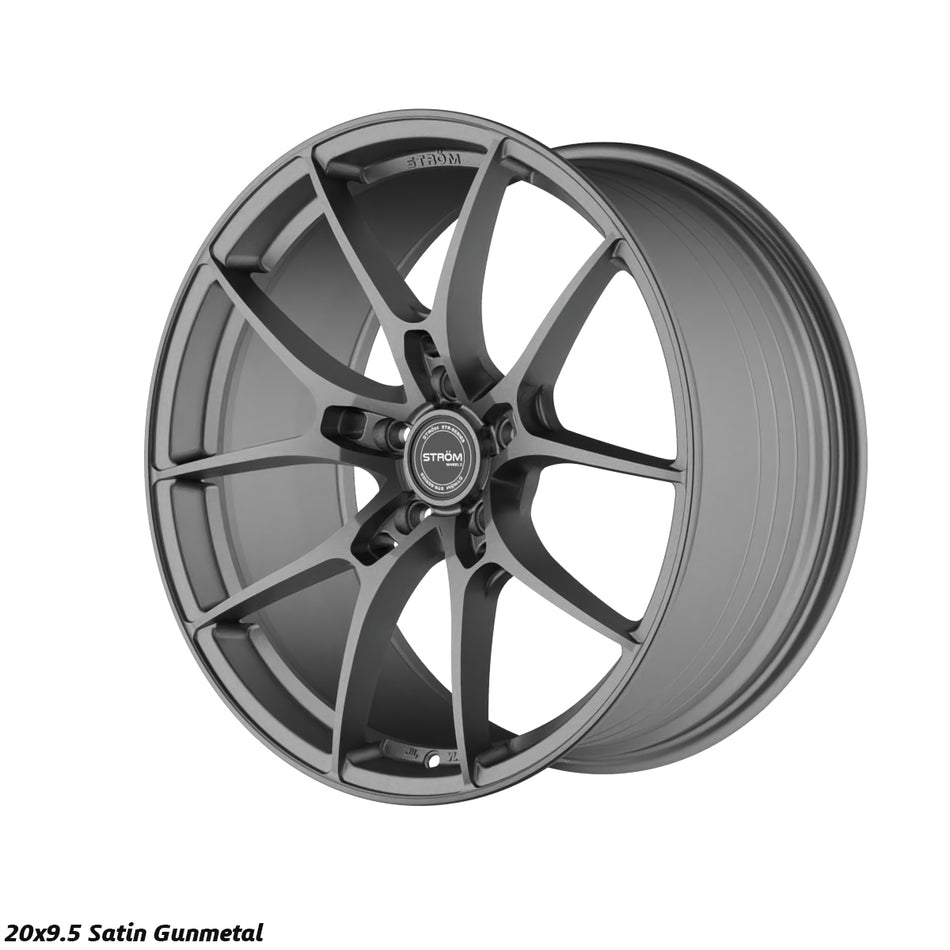 STR-F1 Alloy Wheel – 20x9.5 ET42 5x120 CB72.6 Satin Gun Metal