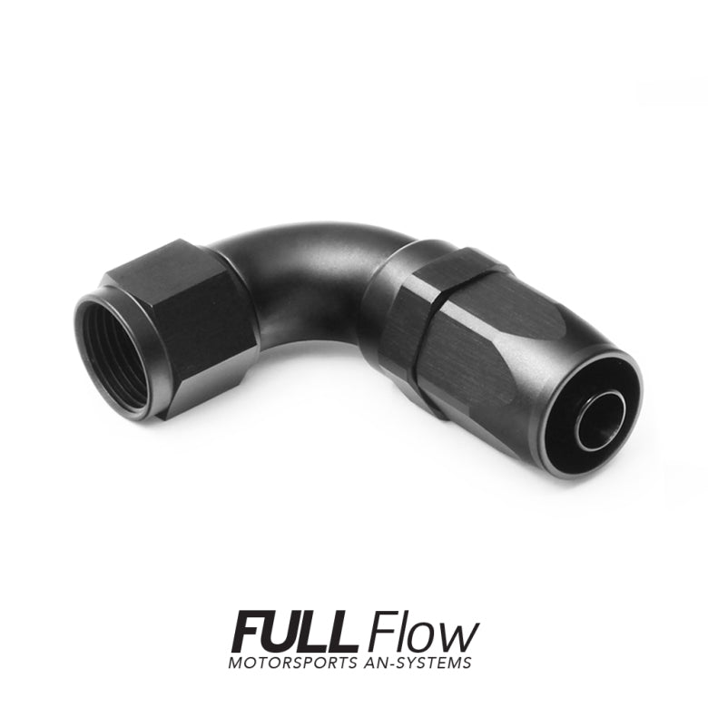 Nuke Performance Full Flow AN Hose End Fitting 90 Degree AN-8