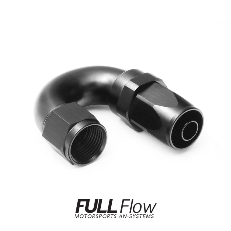 Nuke Performance Full Flow AN Hose End Fitting 180 Degree AN-8