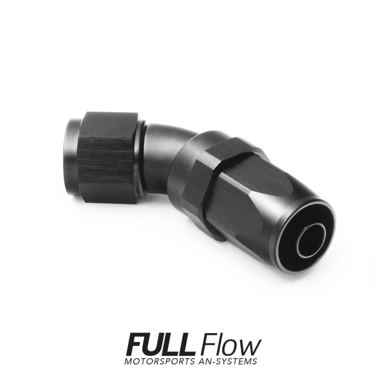 Nuke Performance Full Flow AN Hose End Fitting 45 Degree AN-10