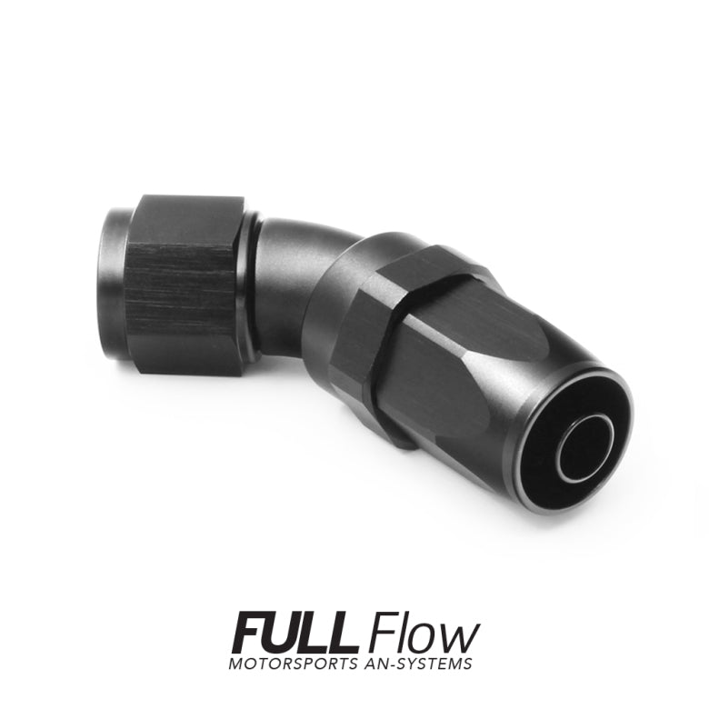 Nuke Performance Full Flow AN Hose End Fitting 45 Degree AN-12