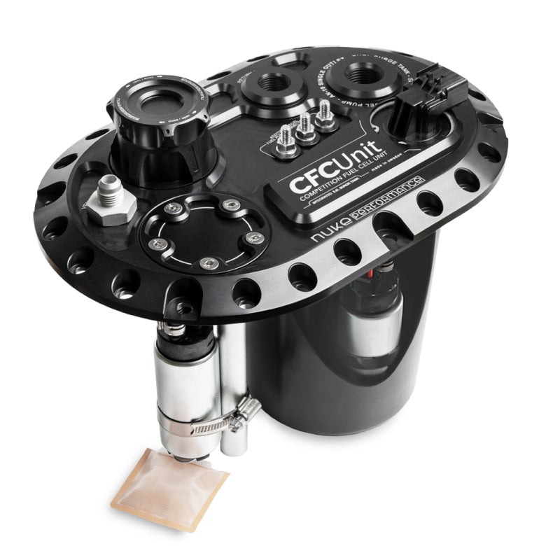 Nuke Performance CFC Unit for brushless fuel pumps - Competition Fuel Cell Unit, with integrated fuel surge tank