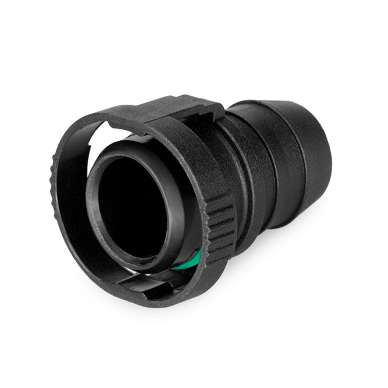 Nuke Performance BQL 22 Male to Convoluted hose, Straight