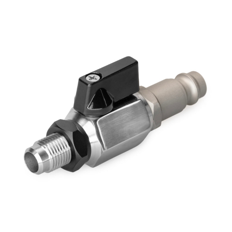 Nuke Performance Air Jack Petcock Ball Valve Male Connector, AN-6