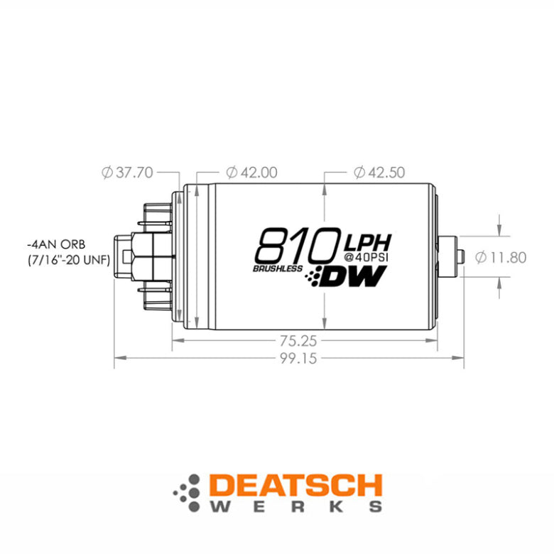 Deatschwerks DW810 Brushless in-tank fuel pump