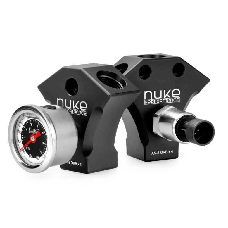 Nuke Performance Y-Block Adapter Fitting, AN-8 ORB (3x)