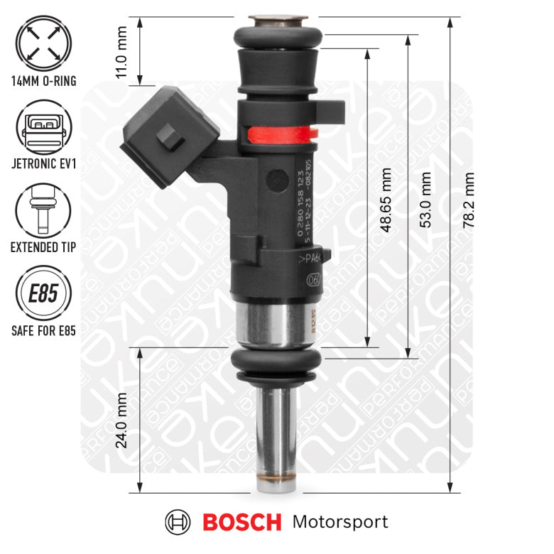 Bosch injector 627cc, 53mm (EV14S)