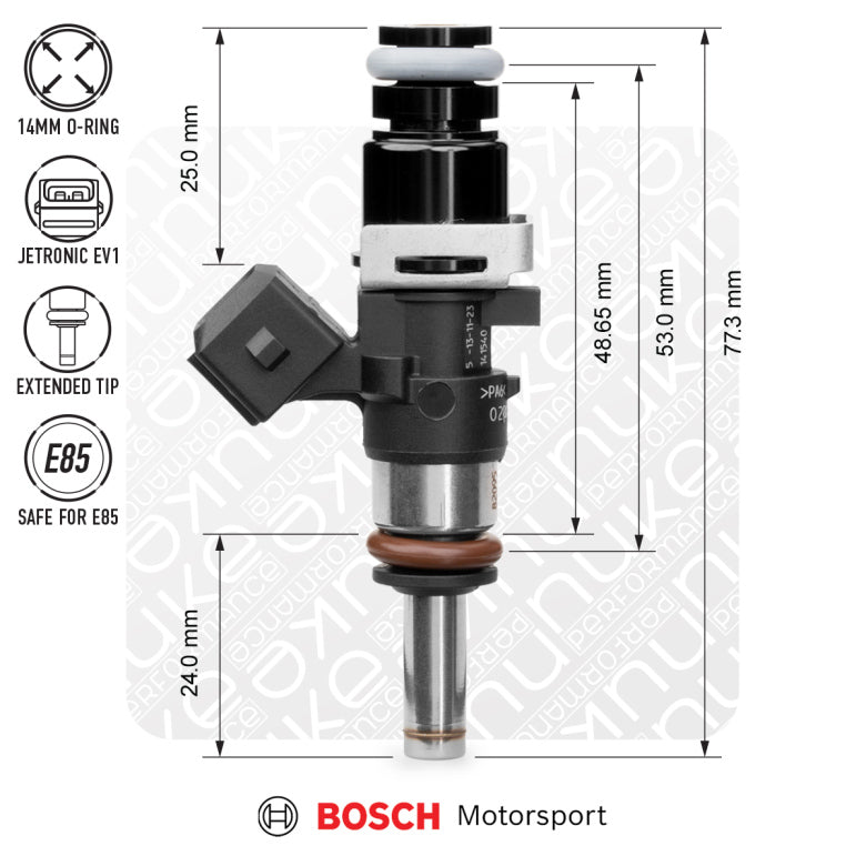 Bosch injector 1200cc, 53mm (EV14S)