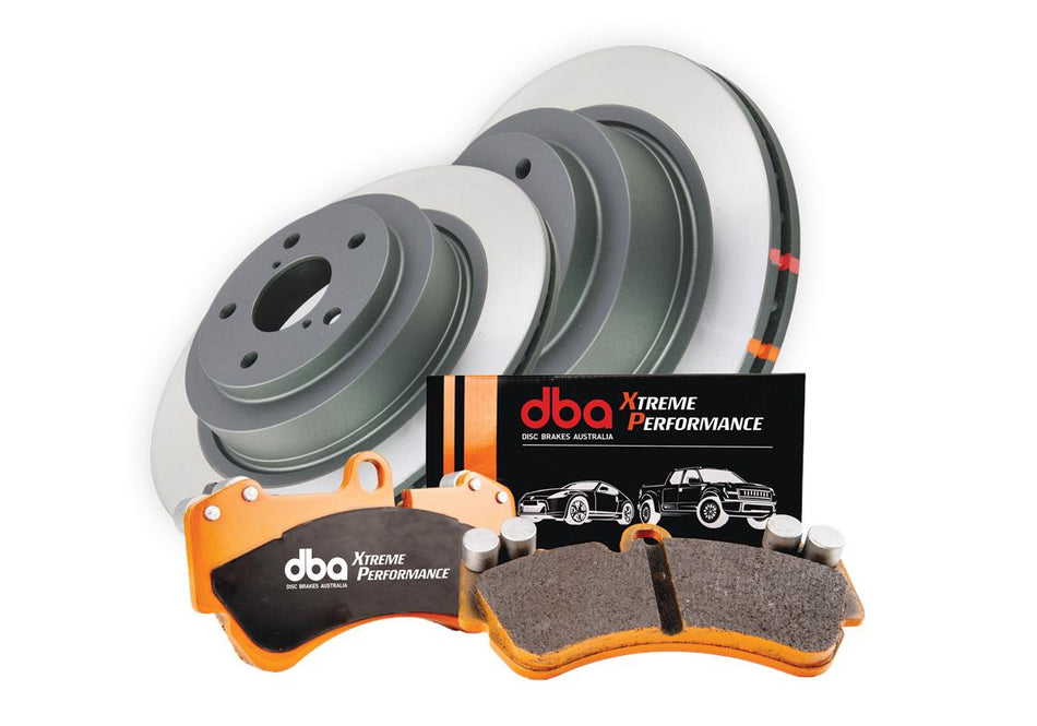 DBA Brake Kit - 4000 Series Plain & Xtreme Performance Brake Pads (2x DBA4650 + DB1521XP) DBA4655-10-1521XP