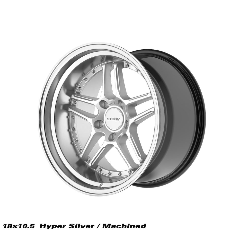 DS-05 Alloy Wheel – 18x10.5 ET10 5x114.3 CB73.1 Hyper Black / Polished Dish