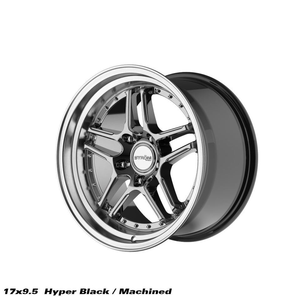 DS-05 Alloy Wheel – 17x9.5 ET15 5x120 CB72.6 Hyper Black / Polished Dish