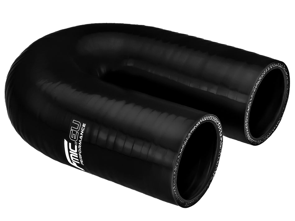 Silicone elbow 180' 38mm Black