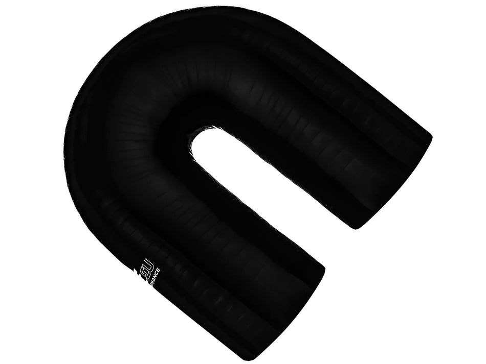 Silicone elbow 180' 54mm Black