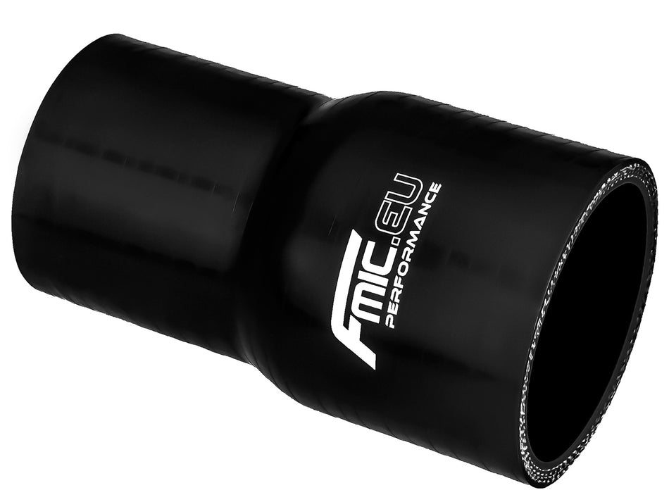 Silicone straight reducer 57/80mm Black