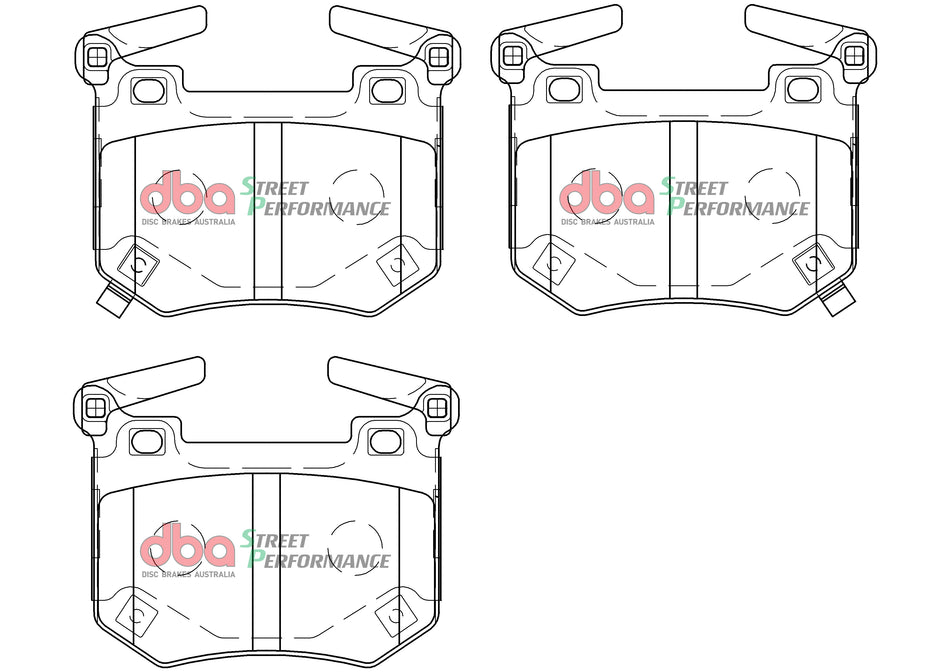 DBA Brake Pads Street Performance DB15004SP
