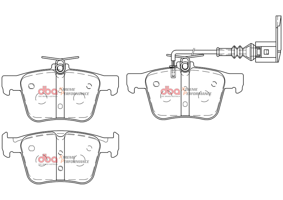 DBA Brake Pads Xtreme Performance ECE R90 certified DB15006XP