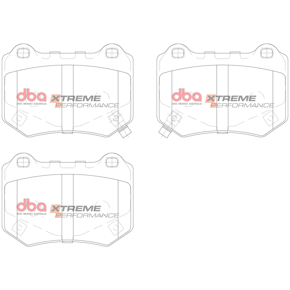 DBA Brake Pads Xtreme Performance ECE R90 certified DB15007XP