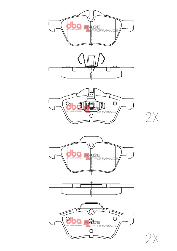 DBA Brake Pads Race Performance DB1500RP