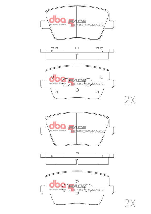 DBA Brake Pads Race Performance DB15013RP