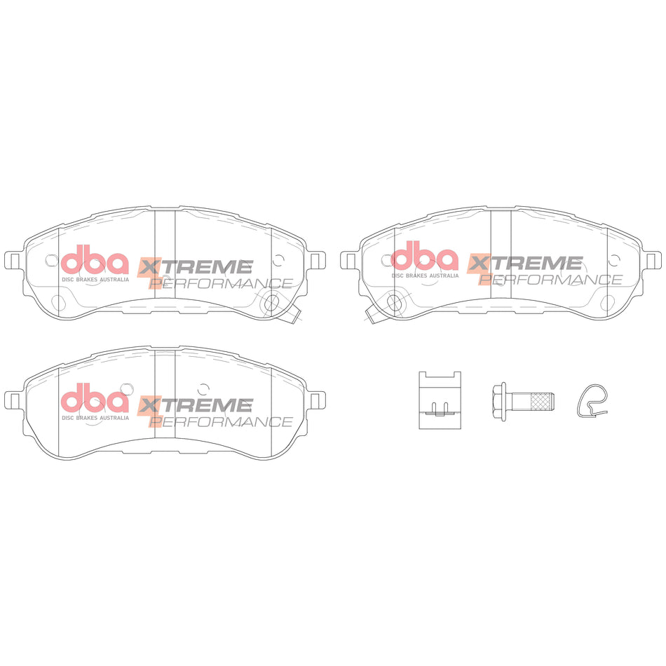 DBA Brake Pads Xtreme Performance ECE R90 certified DB15016XP