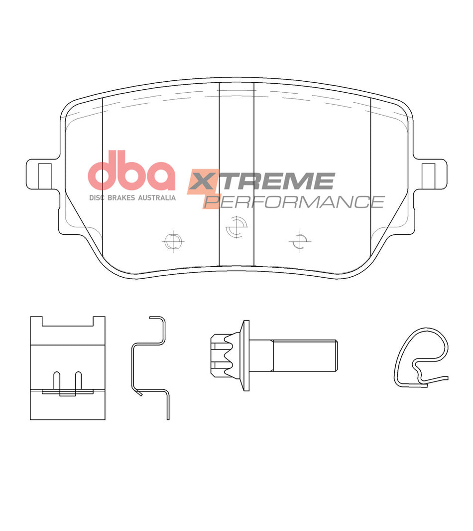 DBA Brake Pads Xtreme Performance ECE R90 certified DB15082XP