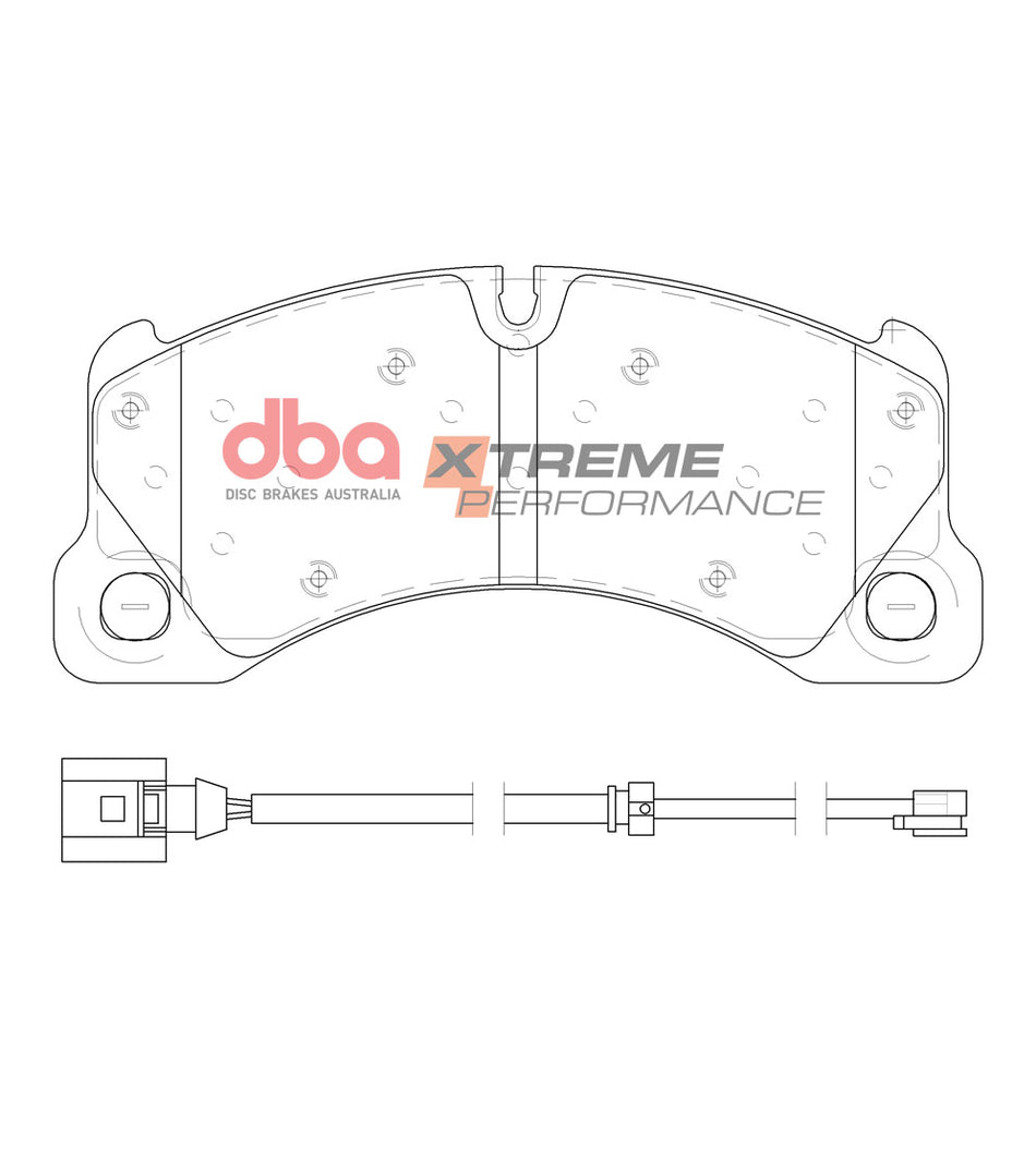 DBA Brake Kit - 4000 Series T3 Slotted & Xtreme Performance Brake Pads (2x DBA42596S + DB15102XP) DBA42596S-15102XP