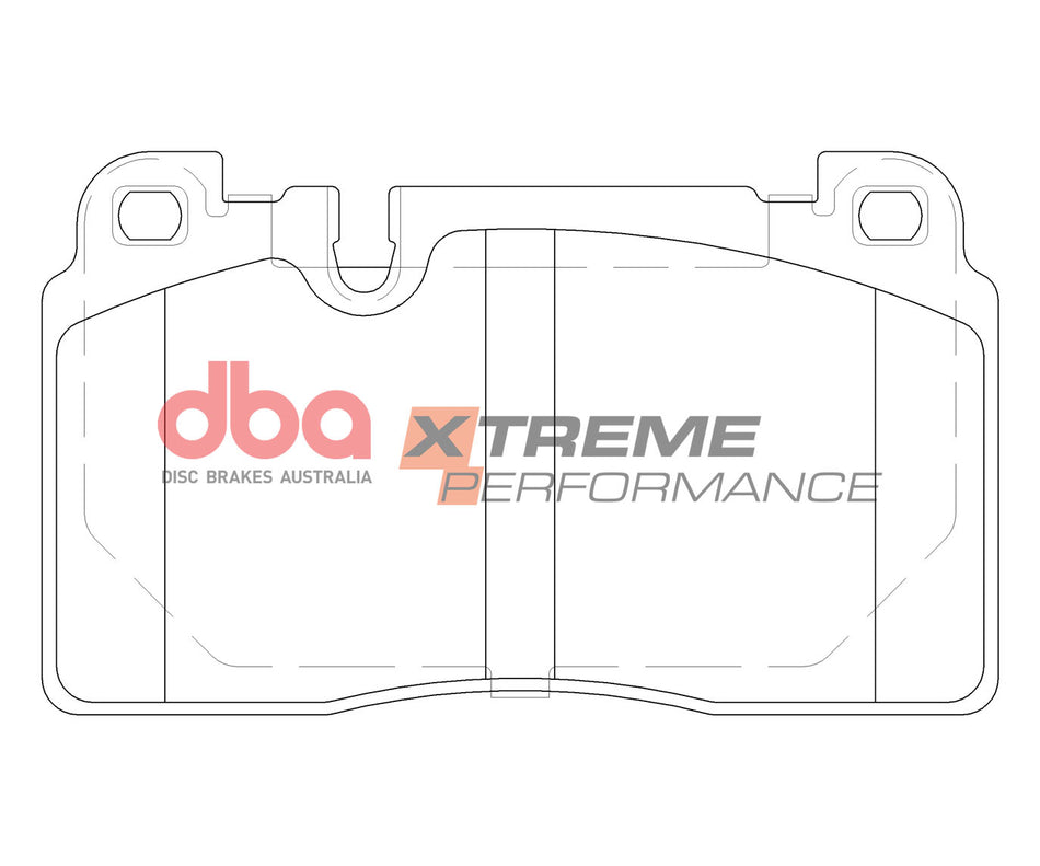 DBA Brake Kit - 4000 Series T3 Slotted & Xtreme Performance Brake Pads (2x DBA42832S + DB15111XP) DBA42832S-15111XP