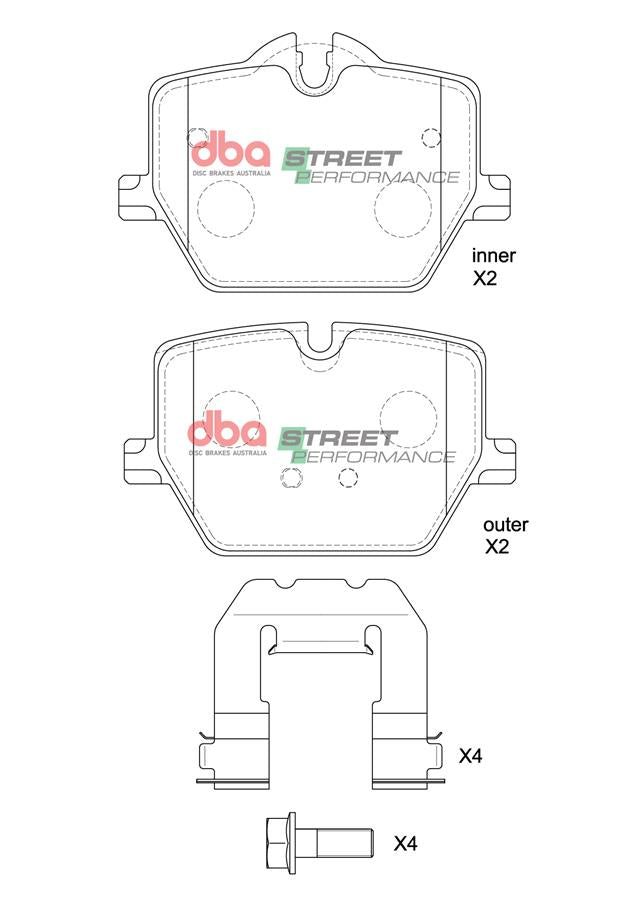 DBA Brake Pads Street Performance DB15189SP
